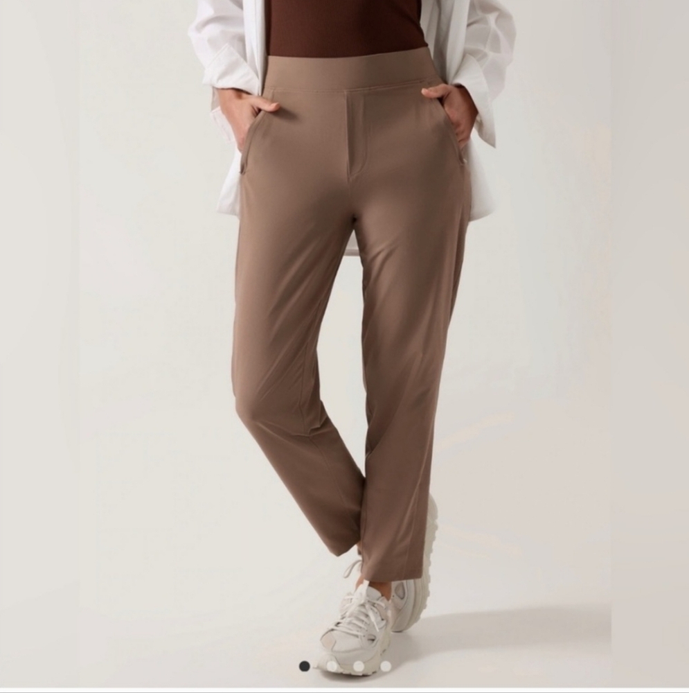 Athleta Brooklyn Ankle Pant Tan (Mushroom) Size 2
